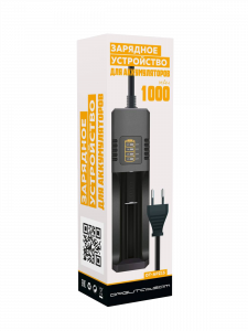 Зарядное устройство для аккумуляторов 18650 на 1 слот Орбита OT-APZ15